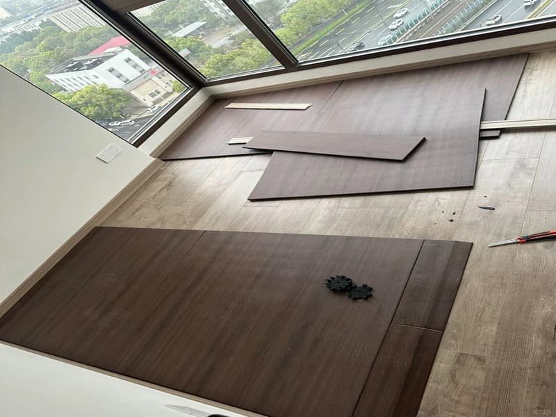 A financial chart comparing the Total Cost of Ownership for different flooring types over 20 years